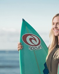 DETERMINATION Bethany Hamilton may have lost her arm to a tiger shark attack, but that didn't stop her from becoming a pro surfer, chronicled in the new documentary Bethany Hamilton: Unstoppable, screening exclusively at The Palm Theatre.