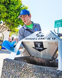 WITHDRAWN Downtown San Luis Obispo is tabling an effort to form a new downtown property district, which would have funded four to five new ambassadors like Austin Bertucci (pictured) to perform cleaning and outreach services.