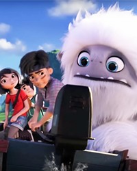 EVEREST HERE WE COME After discovering a magical Yeti on a rooftop, a group of three friends work together to return him to Mount Everest, in Abominable.