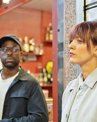 WHO'S U17? Stephanie Patrick (Blake Lively, right) searches for the mysterious terrorist known as U17, seeking help from ex-CIA "information broker" Mark Serra (Sterling K. Brown).
