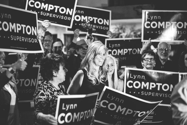 STRAIGHT OUTTA COMPTON:  The newest SLO County supervisor, Lynn Compton, beat out incumbent Caren Ray for the District 4 seat. - FILE PHOTO BY HENRY BRUINGTON