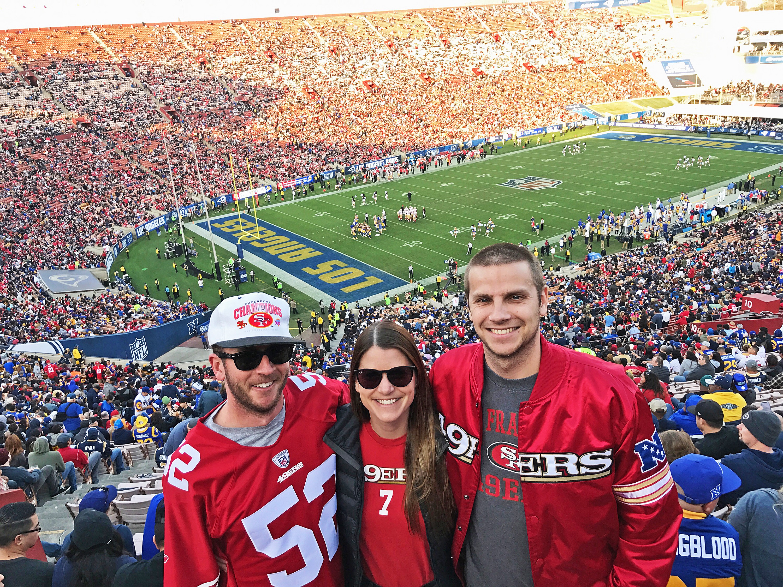 Spending New Year's Eve at the LA Coliseum for the 49ers vs. Rams game, Get Out, San Luis Obispo