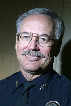 FORMER CHIEF :  Jim Gardiner is running against Pat Hedges for sheriff.