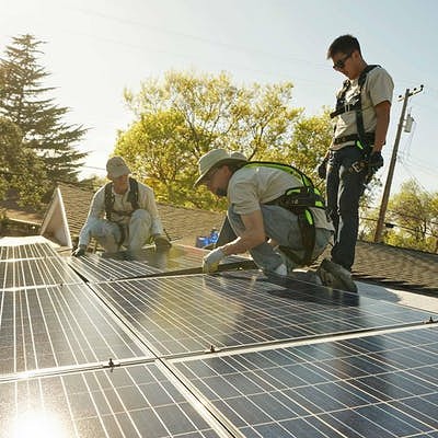Join SunWork.org for solar training  and volunteer to help install affordable solar in the community.