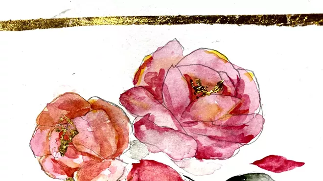 Image: Watercolors and Gold with Spencer Collins