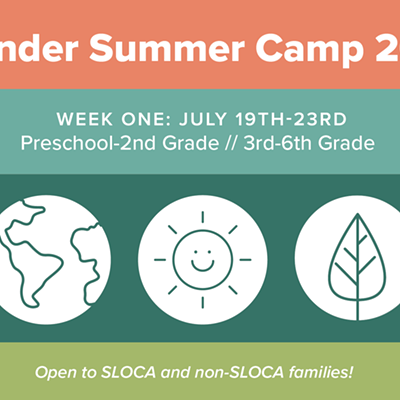 Wonder Summer Camp 2021, Week One: 7/19-23, preschool-6th grade