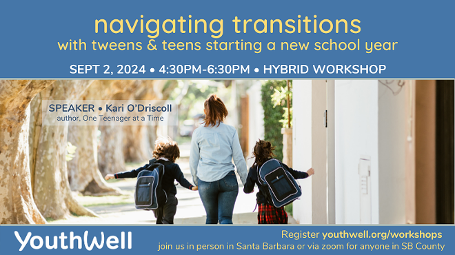 Image: Workshop: Navigating Transitions with Tweens and Teens